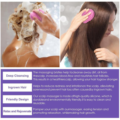 Rosemary Hair Growth Serum 2 Pack with Scalp Massager - Biotin, Argan Oil