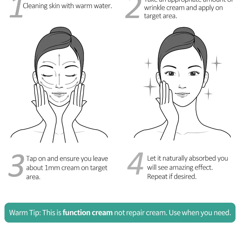 AUQUEST 5 Seconds Instant Anti Wrinkle Face Cream Peptide Anti Aging Lifting Firming Nourish Facial Cream Skin Care
