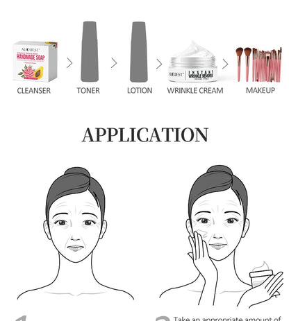 AUQUEST 5 Seconds Instant Anti Wrinkle Face Cream Peptide Anti Aging Lifting Firming Nourish Facial Cream Skin Care