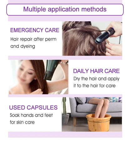 Sevich Smooth Silky Hair Vitamin Capsule Keratin Complex Oil Hair Care Repair Damaged Hair Serum Anti-Loss Moroccan Hair Oil