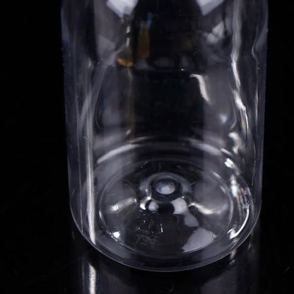 6Pcs 200ML Transparent Kids Water Bottle Plastic Juice Bottle PET Milk Beverage Bottle With Lid Portable Empty Water Bottles