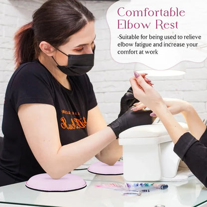 2PCS Nail Tech Elbow Rest, Elbow Rest for Nail Tech, Nail Arm Hand Rest for Nails Elbow Pad for Nail Tech Office Arm Elbow Relax