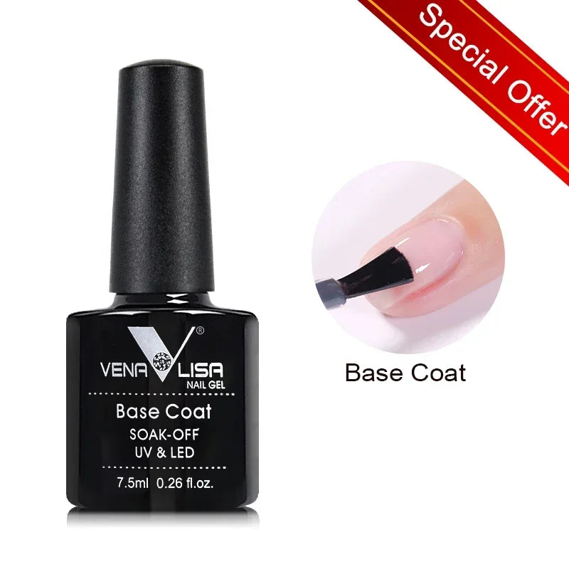 Venalisa 7.5ml HEMA FREE TPO FREE Full Coverage Soak Off UV LED Gel Polish Semi Permanent Nail Varnish Long Wear Gel Lacquer