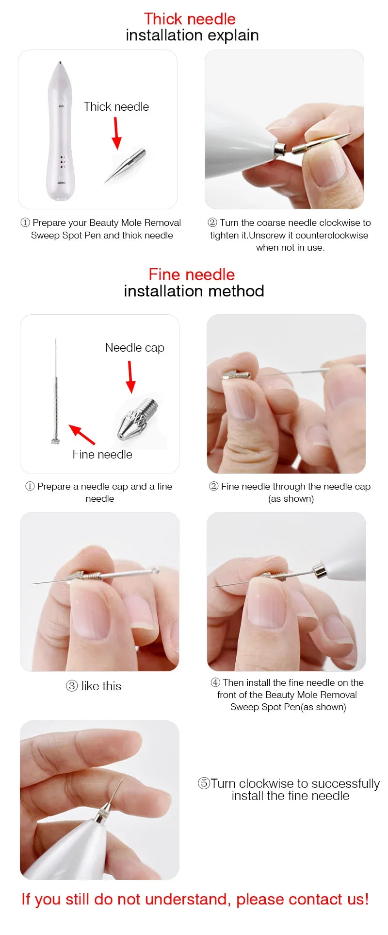 100&200Pcs Plasma Pen Needles For Spot Mole Freckle Body Tattoo Removal Point Pen Skin Beauty Care Dedicated Needle Replacement
