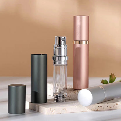10ml 5ml Perfume Atomizer Portable Liquid Container For Cosmetics Traveling Mini Aluminum Spray Alcochol Empty Refillable Bottle