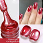 BORN PRETTY Sparkling Glass Bead Cat Magnetic Gel Nail Polish Flash White Spar Red Color Semi Permanent Soak Off UV Gel Varnish
