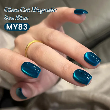 BORN PRETTY Sparkling Glass Bead Cat Magnetic Gel Nail Polish Flash White Spar Red Color Semi Permanent Soak Off UV Gel Varnish