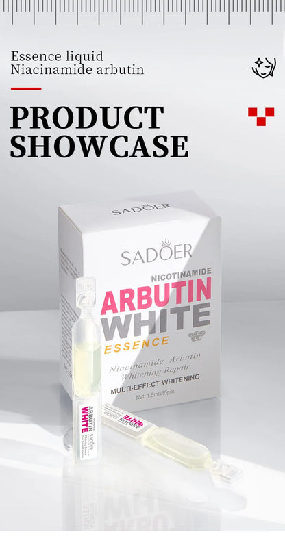 Niacinamide Arbutin Second Generation Essence, with Moisturizing Properties and Easy Absorption, Can Nourish and Restore Skin Vitality The Whitening and Brightening Effects Are Remarkable, Helping to Improve Dry, Rough, and D