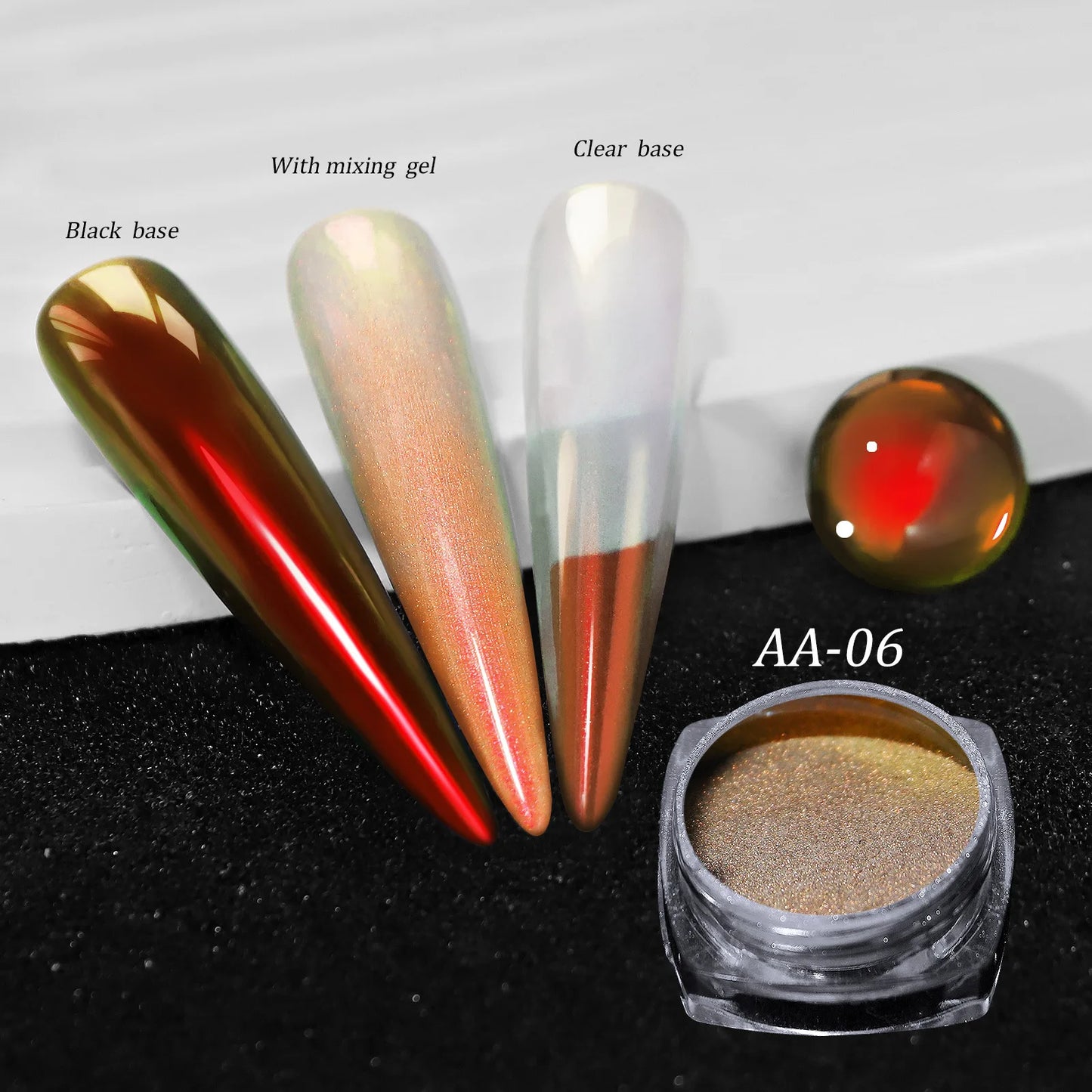 1 Jar Universal Laser Nail Glitter Holographic Powder Transparent Laser Magic Aurora Mirror Glitter UV Gel Pigment Dust