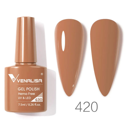 Venalisa 7.5ml HEMA FREE TPO FREE Full Coverage Soak Off UV LED Gel Polish Semi Permanent Nail Varnish Long Wear Gel Lacquer