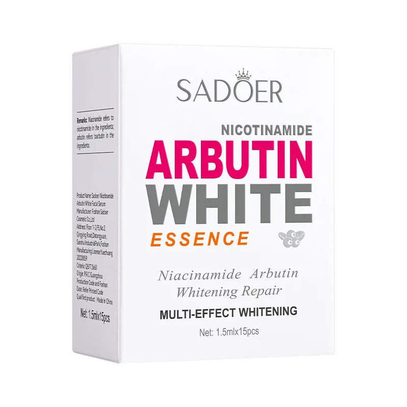 Niacinamide Arbutin Second Generation Essence, with Moisturizing Properties and Easy Absorption, Can Nourish and Restore Skin Vitality The Whitening and Brightening Effects Are Remarkable, Helping to Improve Dry, Rough, and D