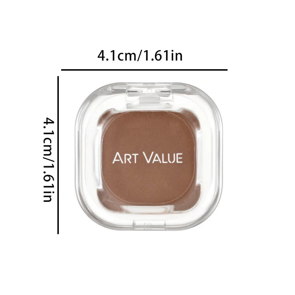 ART VALUE Single Color Eyeshadow Palette, Long-lasting, Matte & Shimmer Finish, No Fallout, Multi-color Eyeshadow for Makeup
