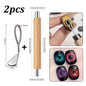 full Set Nail Art Cat Eye Magnet Auxiliary Tools For Black Hole Cat Eye&French&Love-heart&Rabbit Design Magnetic Cat Eye Gel