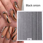 1pcs Golden 3D Metal Laser Starburst Nail Stickers Vibrant Y2K Nail Art Decorations for Manicure French Nail Art and DIY Nail