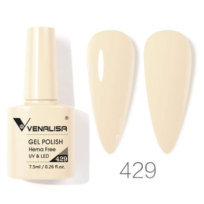 Venalisa 7.5ml HEMA FREE TPO FREE Full Coverage Soak Off UV LED Gel Polish Semi Permanent Nail Varnish Long Wear Gel Lacquer