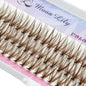 Moonlily Blue Purple Mix Color Lashes Cluster Eyelash Extension Natural Long Volume Effect Faux Bunche Individual Makeup Cilias