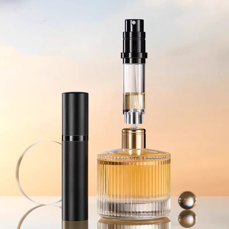 10ml 5ml Perfume Atomizer Portable Liquid Container For Cosmetics Traveling Mini Aluminum Spray Alcochol Empty Refillable Bottle