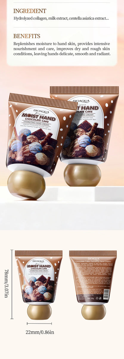 BIOAQUA Chocolate Hand Cream Moisturizing Nourishing Anti-aging Anti-aging Whitening Creams Hands Skin Care Products