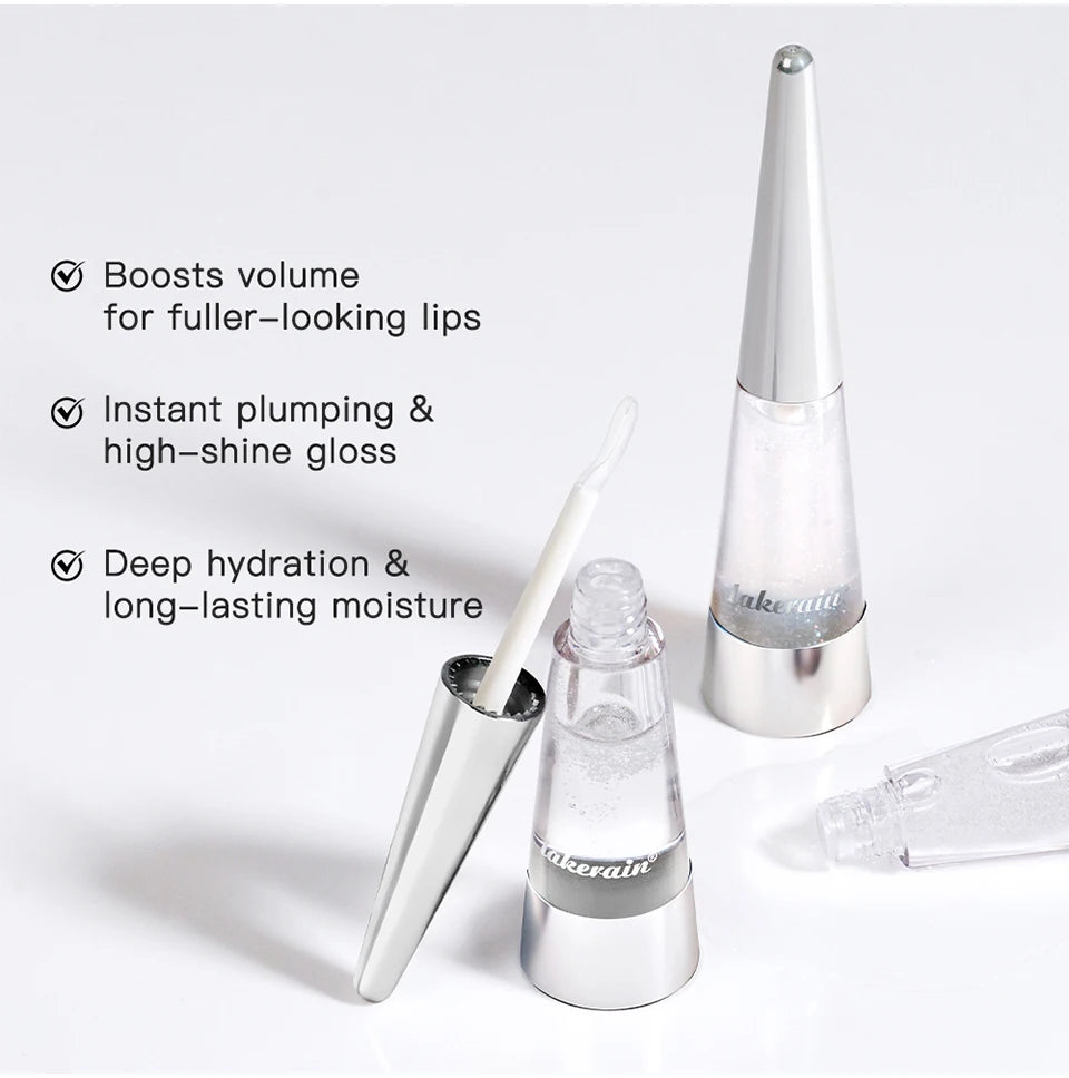 Lip Plumper Korean Cosmetics Moisturizing Transparent Gloss Fragrance Free Plumping Care 0.15oz Stocking Stuffer