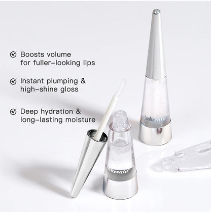 Lip Plumper Korean Cosmetics Moisturizing Transparent Gloss Fragrance Free Plumping Care 0.15oz Stocking Stuffer