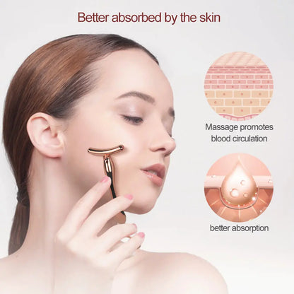 2in 1 Face Eye Massage Stick Eye Cream Applicator for Anti Wrinkle Dark Circles Facial Lifting Mixing Spatulas Scoop Mini Spoon