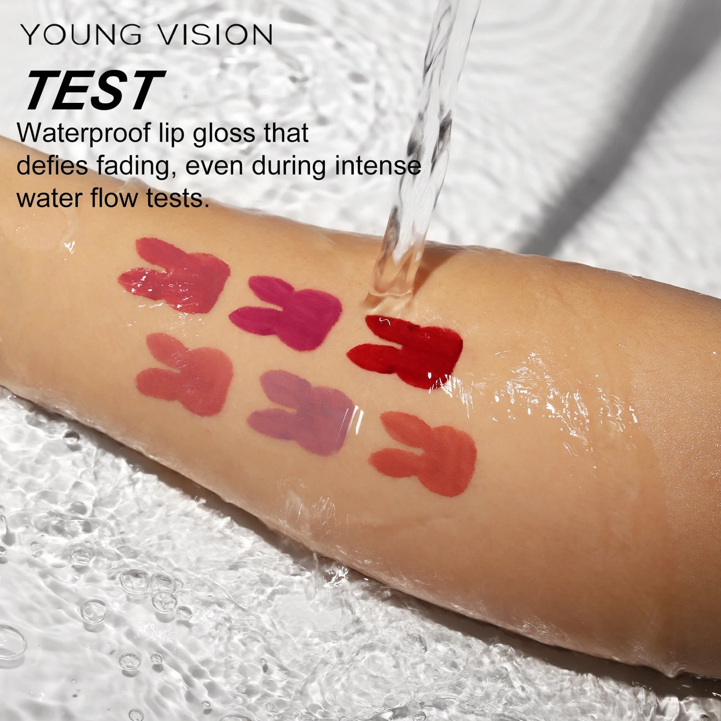 YOUNG VISION 6Pcs/Set Matte Velvet Lipgloss Waterproof Long-Lasting Liquid Lipstick for Flawless Makeup
