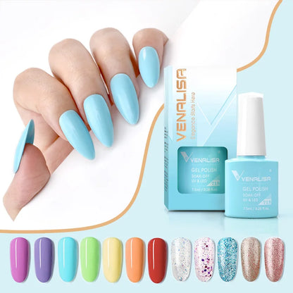 Venalisa 7.5ml HEMA FREE TPO FREE Full Coverage Soak Off UV LED Gel Polish Semi Permanent Nail Varnish Long Wear Gel Lacquer