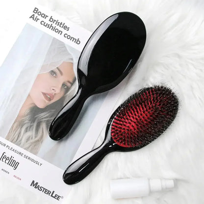 Hair Care Brush Styling Tool Boar Bristle Nylon Hair Combs Mini Anti-static Hair Scalp Massage Comb Women Salon