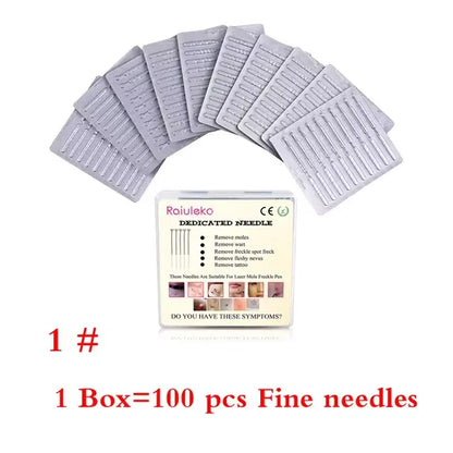 100&200Pcs Plasma Pen Needles For Spot Mole Freckle Body Tattoo Removal Point Pen Skin Beauty Care Dedicated Needle Replacement