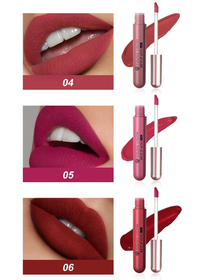YOUNG VISION 6Pcs/Set Matte Velvet Lipgloss Waterproof Long-Lasting Liquid Lipstick for Flawless Makeup