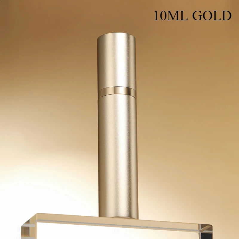 10ml 5ml Perfume Atomizer Portable Liquid Container For Cosmetics Traveling Mini Aluminum Spray Alcochol Empty Refillable Bottle