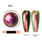 12-Color Glitter Magic Mirror Nail Powder Chameleon Aurora Pigments Multi-Chrome Shift Pigment Iridescent Rainbow Holo Nail Art*