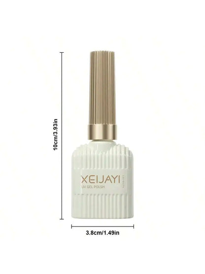 XEIJAYI 1Pc 15Ml Black Gel Nail Polish, All Seasons Nail Art, Soak Off Led Gel Nail Polish, Diy Home Salon Manicure,Nail Gifts