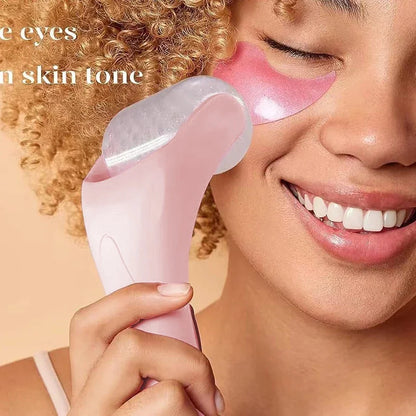 Large Facial Ice Roller & Massager, Cooling Beauty Tool for Face and Eyes, At-Home Spa, Daily Skincare Routine,Handheld Massager