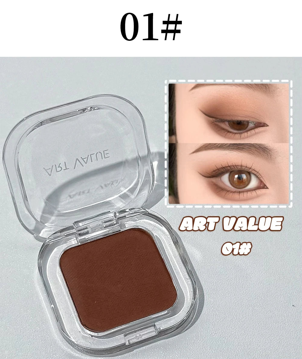 ART VALUE Single Color Eyeshadow Palette, Long-lasting, Matte & Shimmer Finish, No Fallout, Multi-color Eyeshadow for Makeup