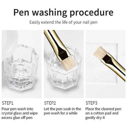 RSNAIL Nail Art Brush Multifunctional Stripe Liner Brushes Modeling Water Ripple DIY Design Hard Bristle Brush Nail Art Tools