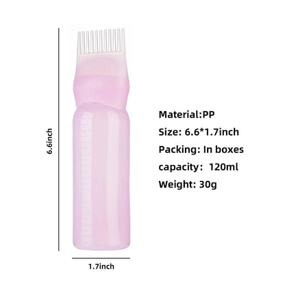 3pcs180ml Hair Oil Applicator Bottle Repeatable Filling Bottle Oil Applicator Bottle for Hair Professional Hairdressing Tools