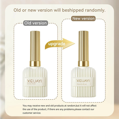XEIJAYI 1Pc 15Ml Black Gel Nail Polish, All Seasons Nail Art, Soak Off Led Gel Nail Polish, Diy Home Salon Manicure,Nail Gifts