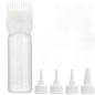 WANMEI Hair Oil Application Bottle 1pcs Hair Oil Applicator Bottle with 4pcs Pointed Mouth Cover for All Hair Types, Plastic Hai
