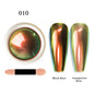 12-Color Glitter Magic Mirror Nail Powder Chameleon Aurora Pigments Multi-Chrome Shift Pigment Iridescent Rainbow Holo Nail Art*