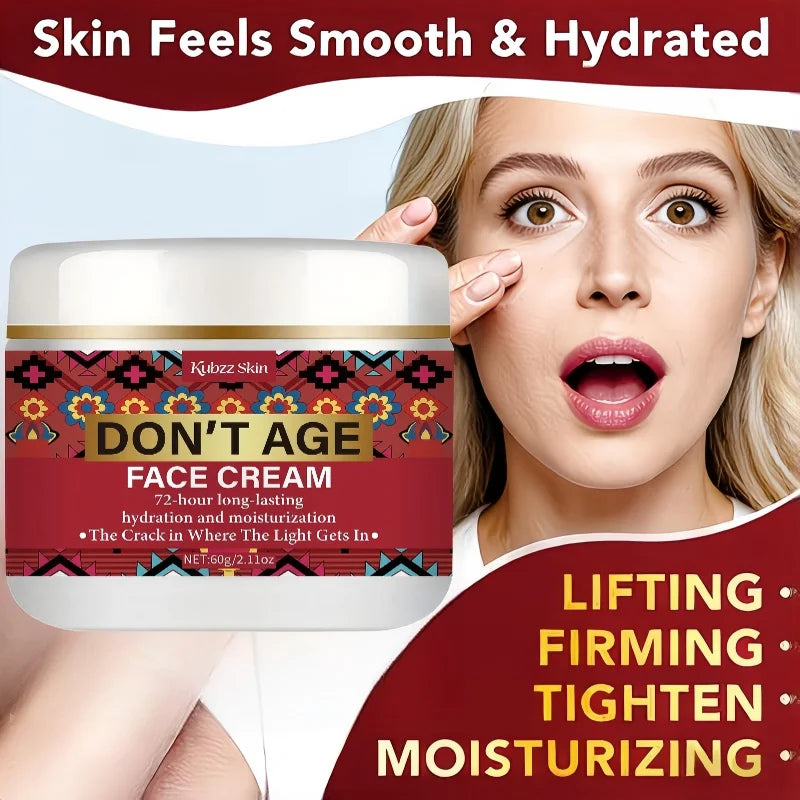 Don't Age Face Cream 60g – 72H Anti-Aging Moisturizer with Retinol, Niacinamide & Kojic Acid, Firms, Lifts & Tightens Skin
