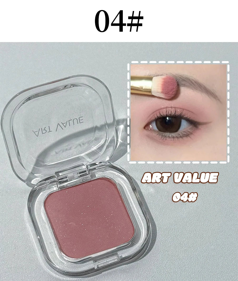 ART VALUE Single Color Eyeshadow Palette, Long-lasting, Matte & Shimmer Finish, No Fallout, Multi-color Eyeshadow for Makeup