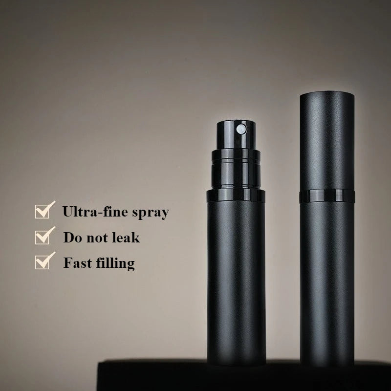 10ml 5ml Perfume Atomizer Portable Liquid Container For Cosmetics Traveling Mini Aluminum Spray Alcochol Empty Refillable Bottle