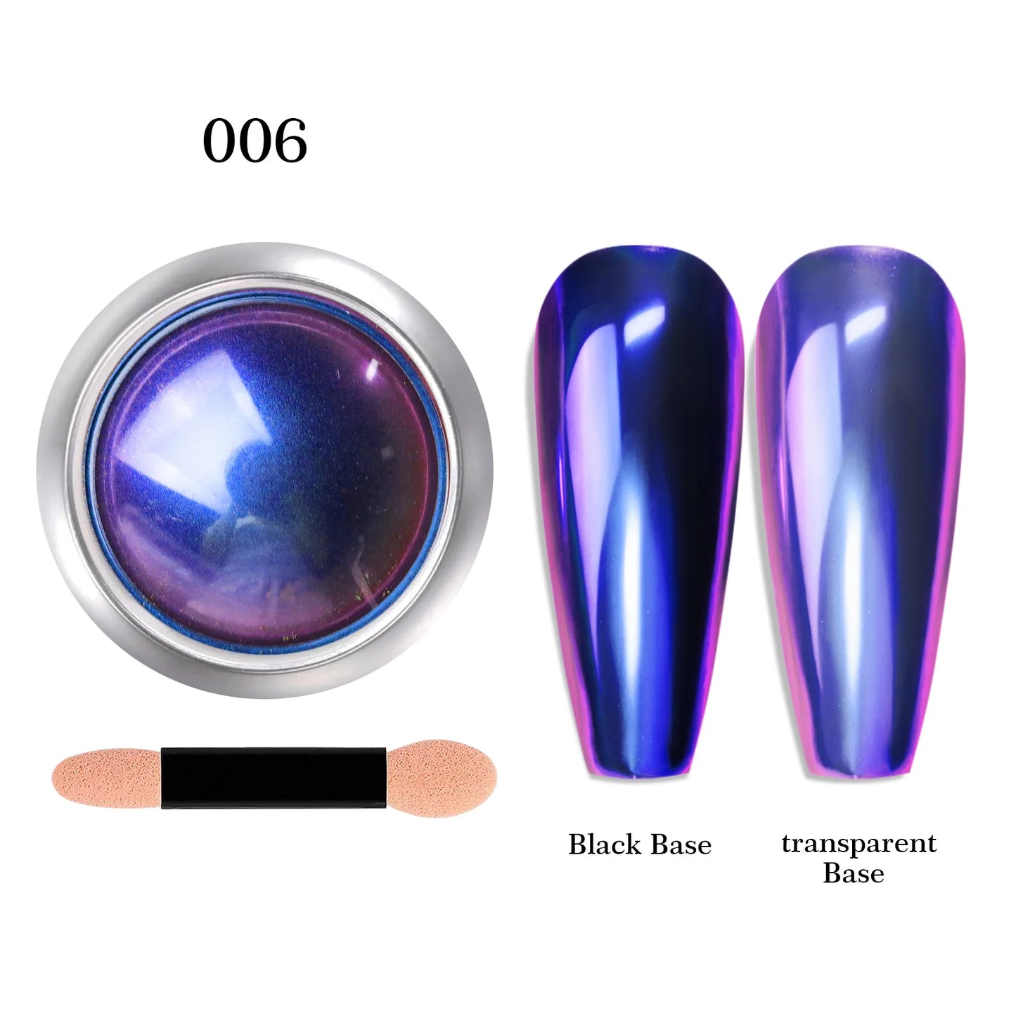 12-Color Glitter Magic Mirror Nail Powder Chameleon Aurora Pigments Multi-Chrome Shift Pigment Iridescent Rainbow Holo Nail Art*