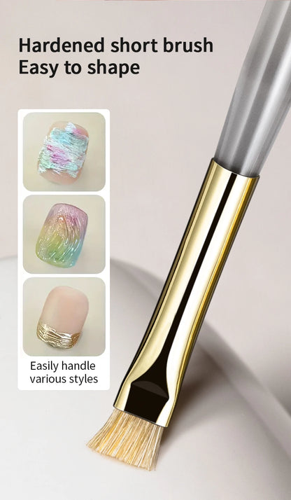 RSNAIL Nail Art Brush Multifunctional Stripe Liner Brushes Modeling Water Ripple DIY Design Hard Bristle Brush Nail Art Tools
