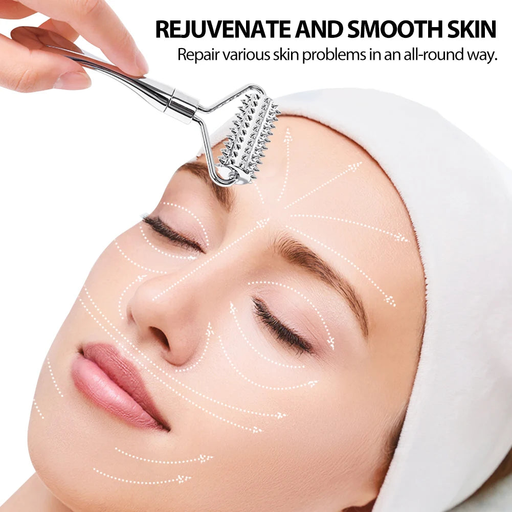 2in 1 Face Eye Massage Stick Eye Cream Applicator for Anti Wrinkle Dark Circles Facial Lifting Mixing Spatulas Scoop Mini Spoon
