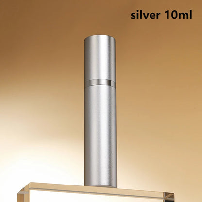 10ml 5ml Perfume Atomizer Portable Liquid Container For Cosmetics Traveling Mini Aluminum Spray Alcochol Empty Refillable Bottle