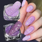 1 Jar Universal Laser Nail Glitter Holographic Powder Transparent Laser Magic Aurora Mirror Glitter UV Gel Pigment Dust