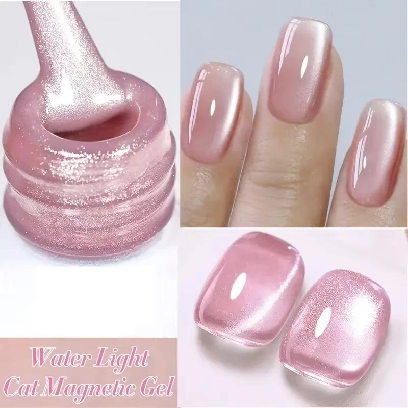 BORN PRETTY Sparkling Glass Bead Cat Magnetic Gel Nail Polish Flash White Spar Red Color Semi Permanent Soak Off UV Gel Varnish