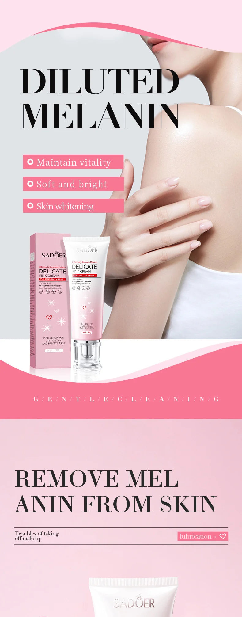 Fast Lightening Pink Lip Bleaching For Dark Lips Remove Melanin Lip Balm Sexy Rose Magic Lip Oil Whitening Moisturizing Makeup